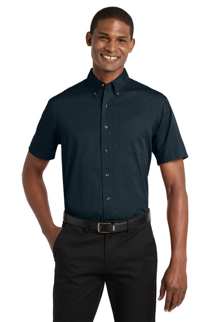 Button-up Collared, Short-Sleeve Shirt - "Dickie's" Style